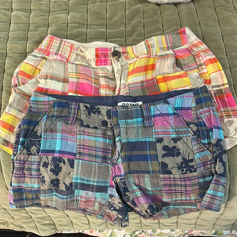 Old Navy Multicolor Plaid Shorts